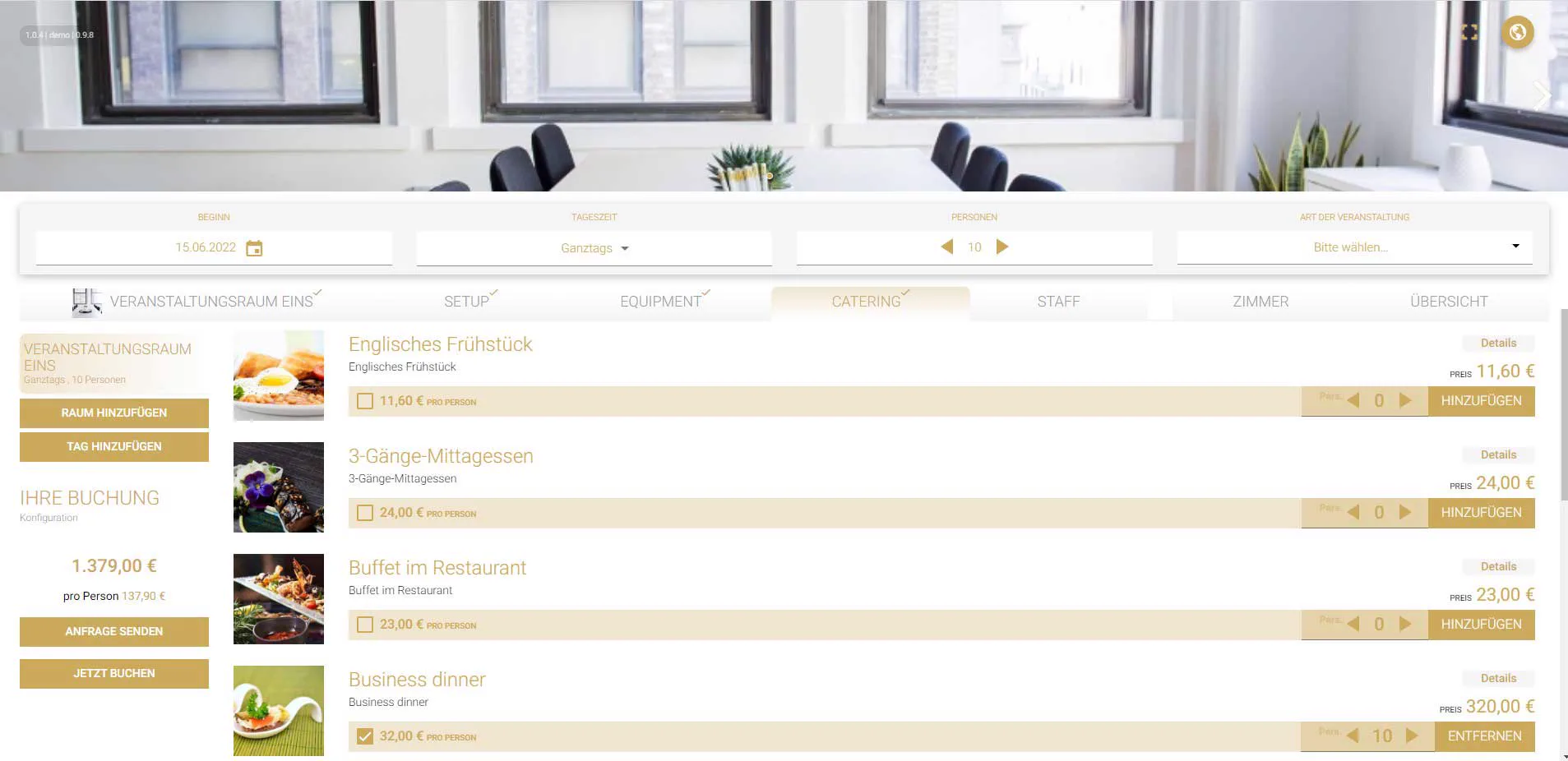 customice – die digitale Sales- & Catering-Lösung für Hotels und Eventlocations