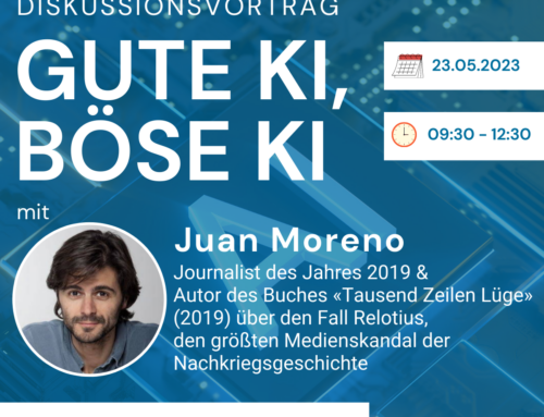  Gute KI, böse KI mit Juan Moreno | Diskussionsvortrag 