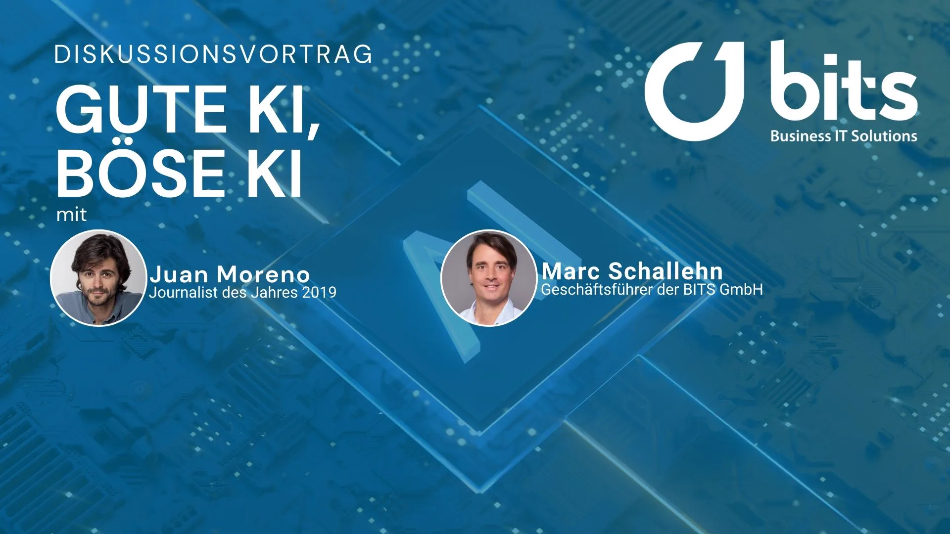 Gute KI, böse KI – Vortrag mit Juan Moreno und Marc Schallehn