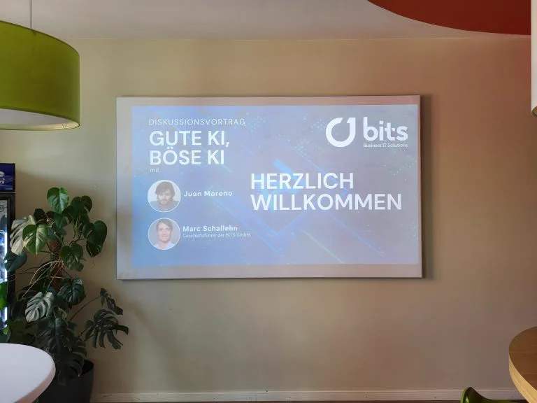 Eindruck vom Event „Gute KI, böse KI“ mit Juan Moreno
