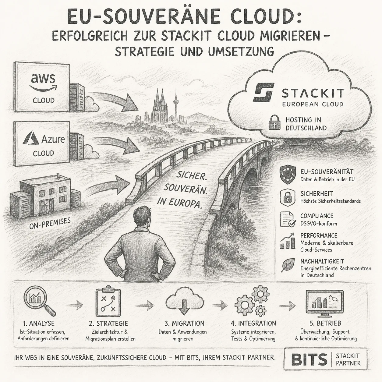 EU-souveräne Cloud: Erfolgreich zur STACKIT Cloud migrieren – Strategie und Umsetzung.